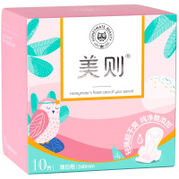 美则Honeymate超薄系列透气棉女日用卫生巾姨妈巾无添加零闷湿卫生棉 240mm*10片