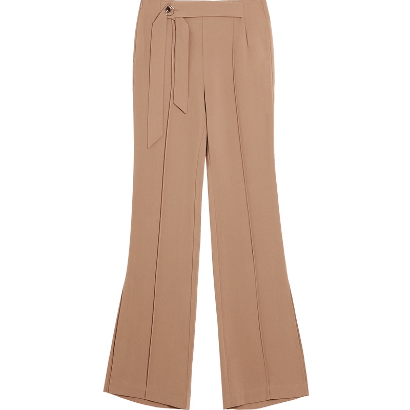 OSA欧莎裤子女2019新款夏显瘦百搭高腰九分休闲裤阔腿裤显瘦