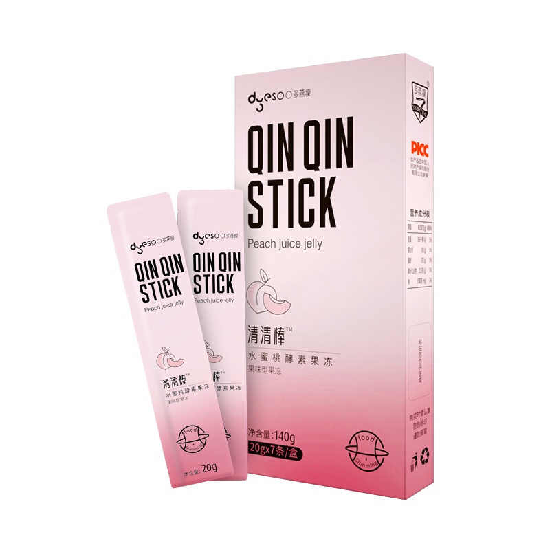 [郑多燕亲研]多燕瘦清清棒水蜜桃酵素果冻非孝素粉梅子零食成人
