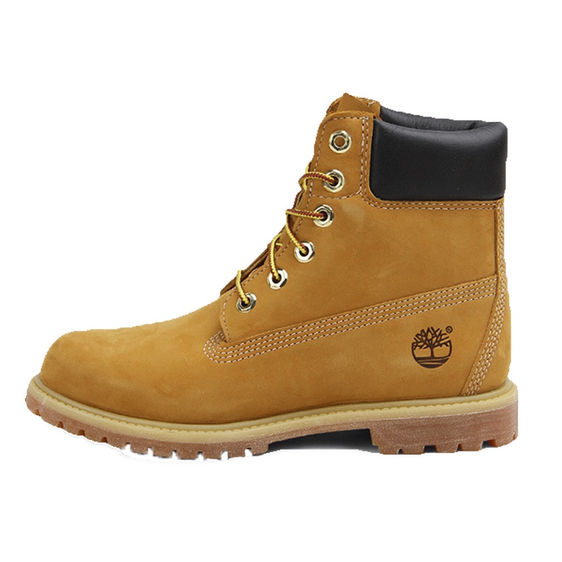 Timberland添柏岚PREMIUM户外踢不烂防水牛皮橡胶底女版经典6英寸户外休闲鞋大黄靴女靴 10361 W宽楦