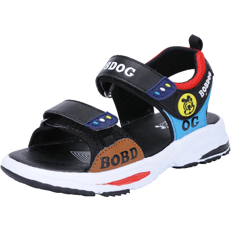 巴布豆童鞋鞋子2019夏季露趾中大童透气儿童凉鞋沙滩鞋
