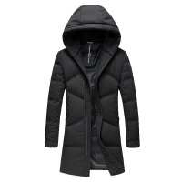 雪中飞2019冬季新款羽绒服男中长款修身帅气防寒保暖连帽外套男潮