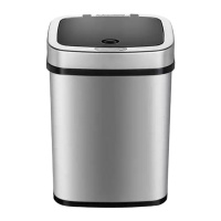 Zs-纳仕达智能感应垃圾桶家用自动不锈钢带盖卫生间客厅厨房厕所办公室垃圾筒12L 12-5太空银