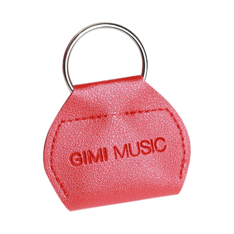 皮质吉他拨片包民谣电木吉他拨片套盒尤克里里弹片钥匙扣拨片夹 乐器配件