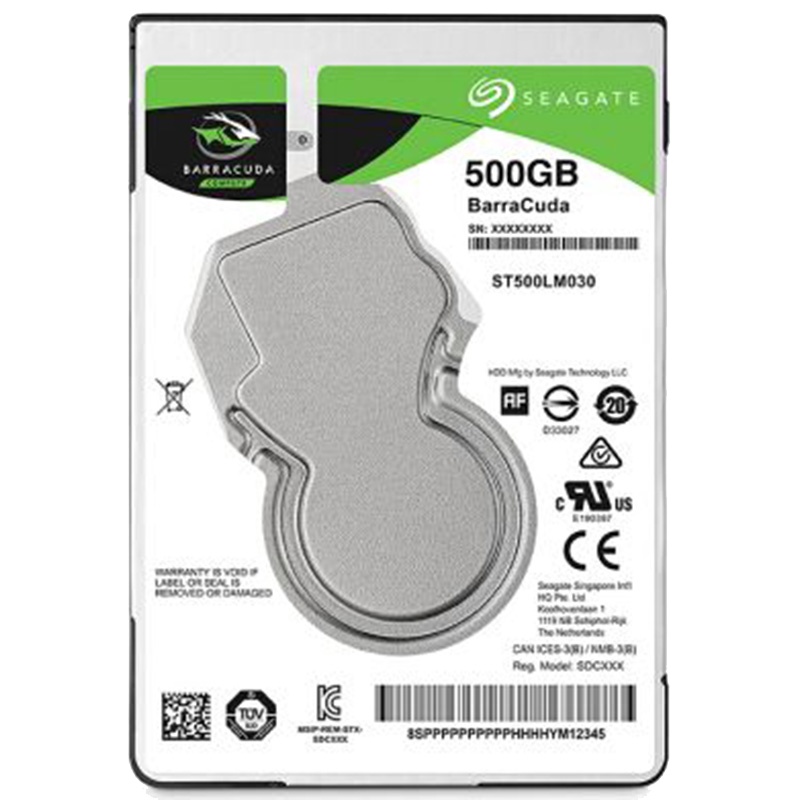 希捷(Seagate)500GB 128MB 5400RPM 2.5英寸笔记本硬盘 SATA接口 希捷酷鱼BarraCuda系列(ST500LM030)