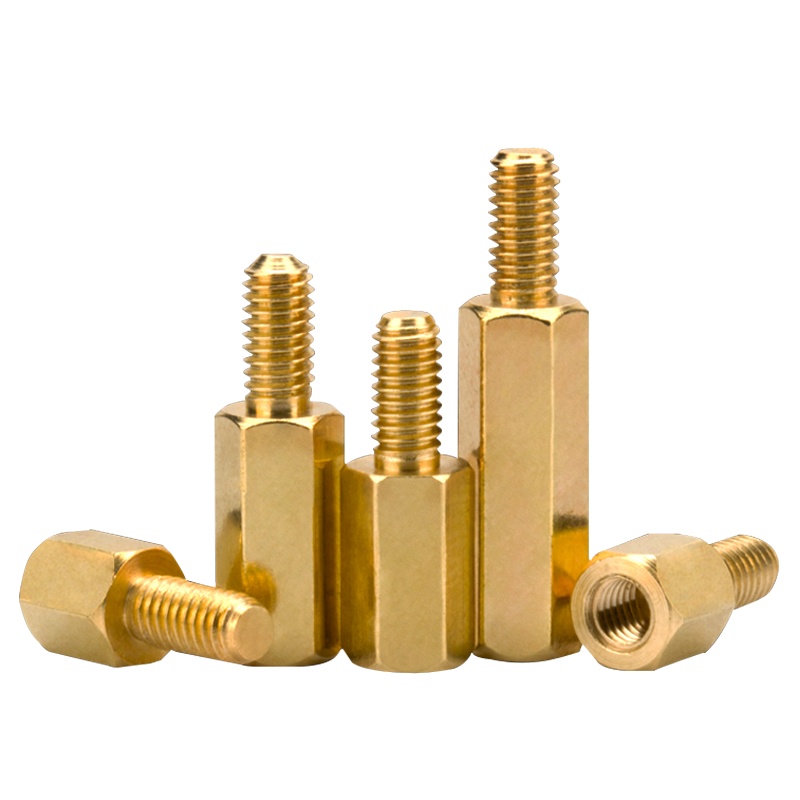 海斯迪克 HKW-212 五金工具 紧固件类 六角铜柱 单头铜螺柱 机箱主板螺丝六角隔离柱电路板接线铜支柱单通支撑