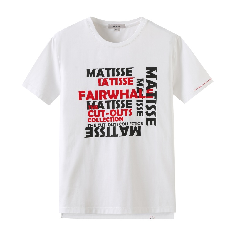 马蒂斯跨界联合商场同款马克华菲短袖T恤男士2019夏潮流上衣