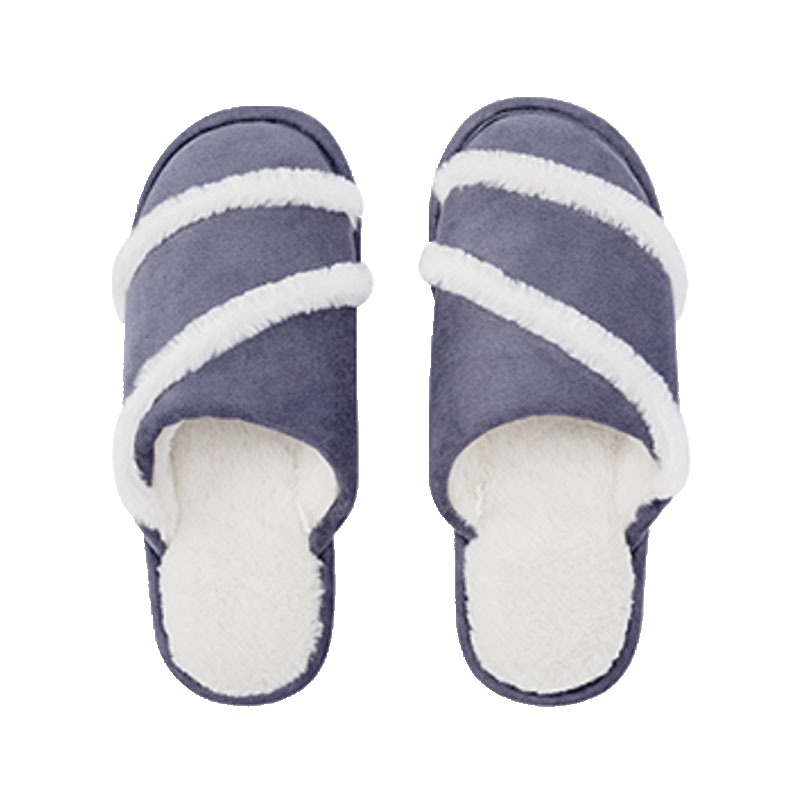 名创优品(miniso)冬季男女棉拖鞋秋冬居家毛拖鞋43-44码送爱人朋友礼品