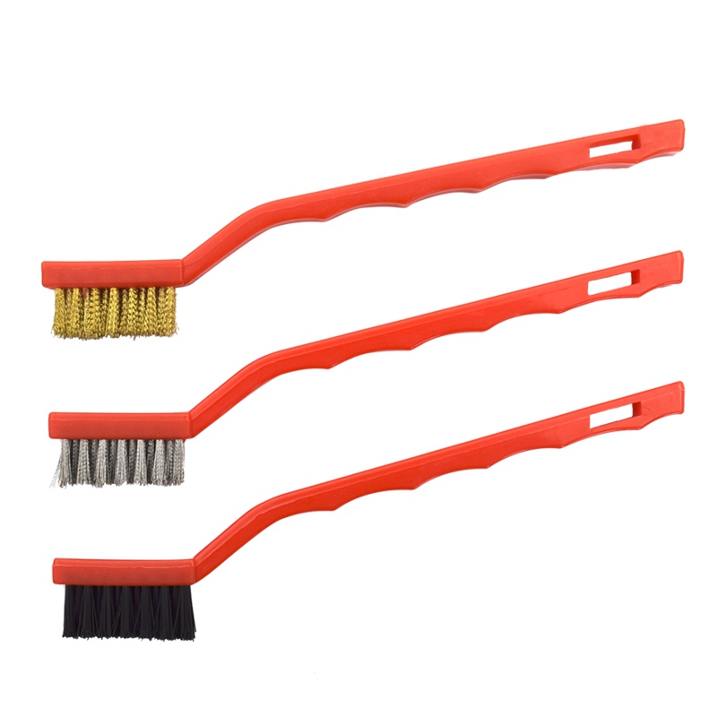 【苏宁自营】勒塔(LETA) 不锈钢工业钢丝刷子175mm铁丝刷尼龙刷铜丝刷长柄文玩打磨刷清洁刷除锈去污LT-HA343