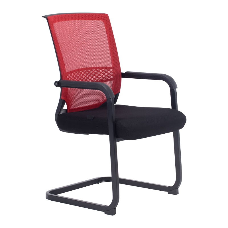 鑫金虎 弓形办公椅舒适久坐电脑椅职员椅会议椅网布简约靠背麻将椅子宿舍椅子多色可选