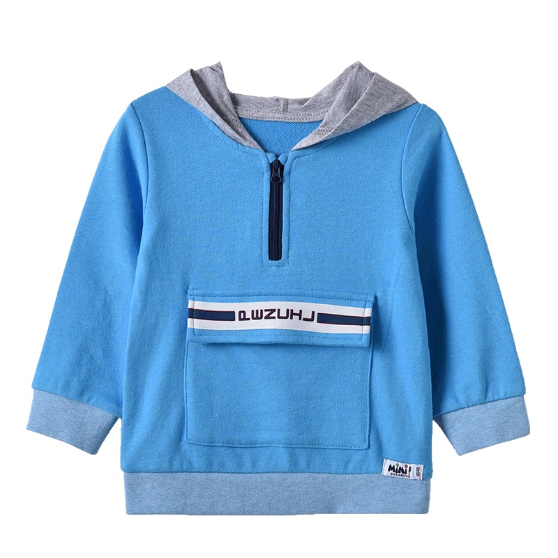 铅笔俱乐部童装2020春装新款男童连帽卫衣男小童长袖上衣儿童卫衣