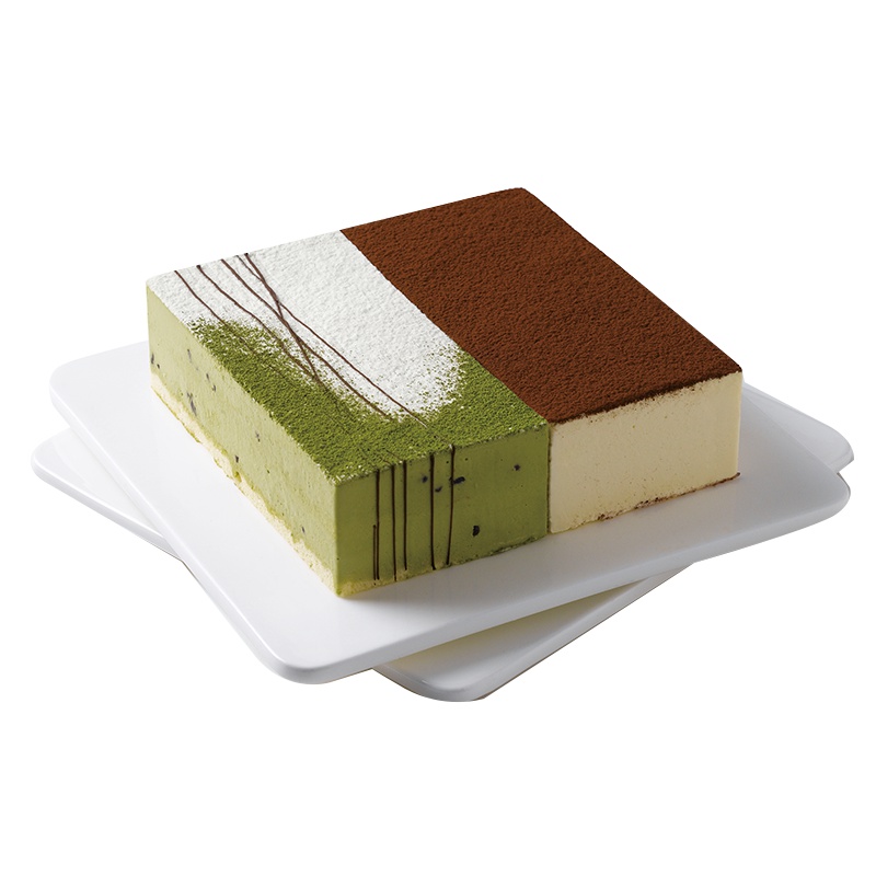 抹茶红豆慕斯蛋糕
