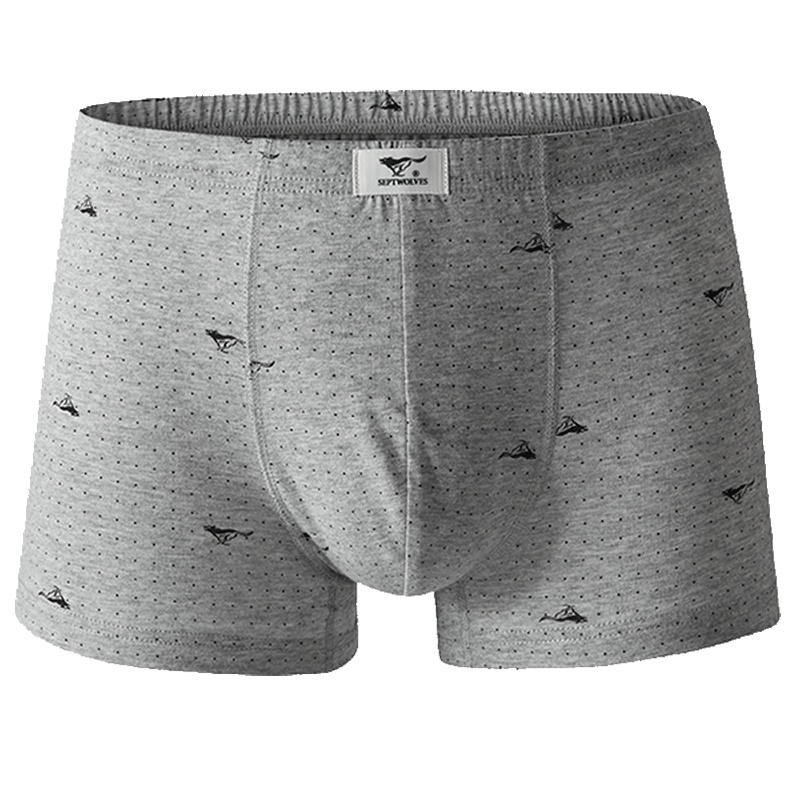 七匹狼官方正品男士内裤纯棉平角裤男生全棉短裤衩大码四角裤头男