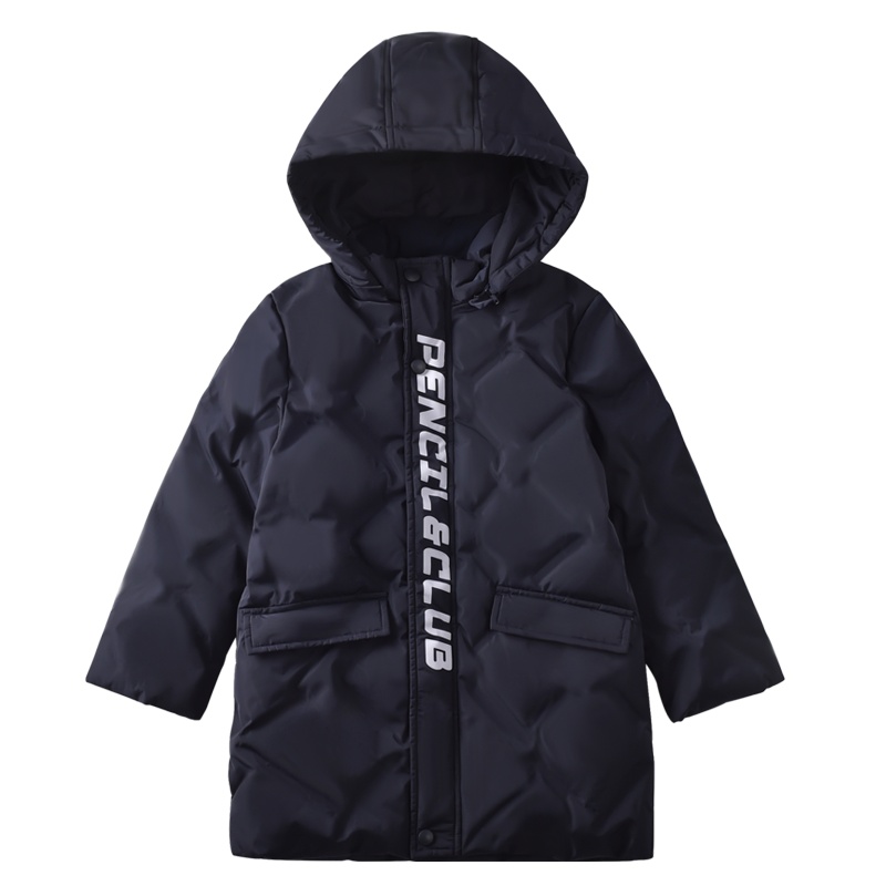 铅笔俱乐部童装2020冬季男童连帽羽绒服中大童保暖外套儿童上衣