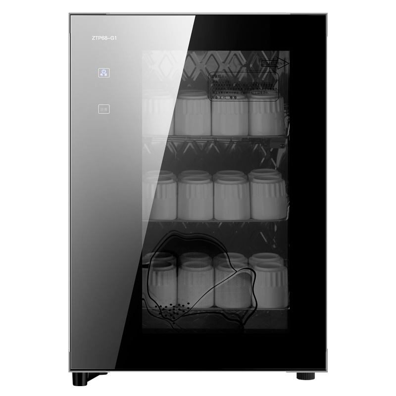 爱德(aide) 茶杯消毒柜台式小型家用办公室用幼儿园桌面碗筷餐具消毒碗柜68L二星级高温消毒 68B6