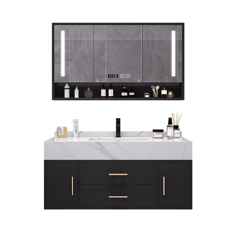 北欧轻奢大理石浴室柜组合卫浴套装智能洗手如华福禄洗脸池卫生间洗漱台盆