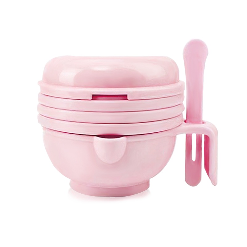简易式食物研磨碗两件套婴儿水果辅食工具研磨器碾磨碗儿童辅食碗餐具