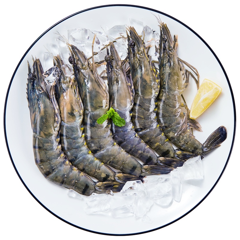 寰球渔市 越南活冻黑虎虾 400g/盒 冷冻虾 海鲜水产 生鲜