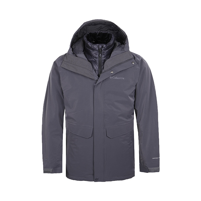 Columbia/哥伦比亚男防水热能800蓬羽绒三合一冲锋衣PM5698