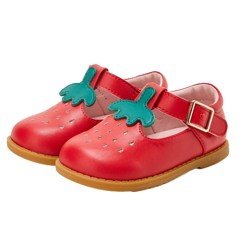 卡特兔公主鞋洋气女童小皮鞋走秀儿童礼仪鞋软 3-5岁透气女童单鞋