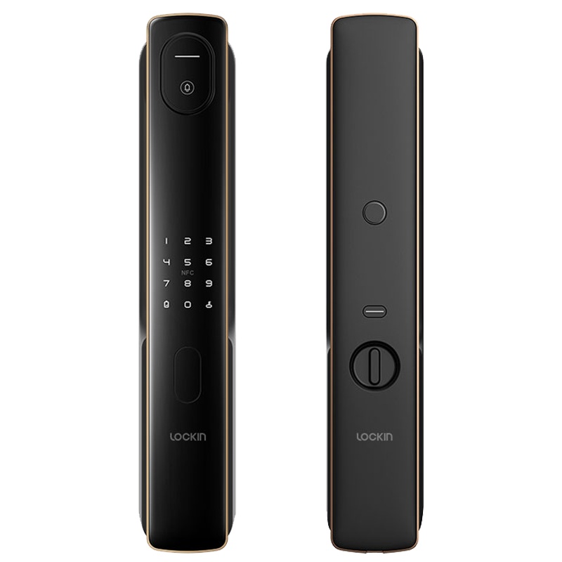 [自营正品]鹿客(loock)智能锁 S50 全把手全自动指静脉推拉智能门锁 家用密码锁非指纹防盗锁 小米米家智能联动