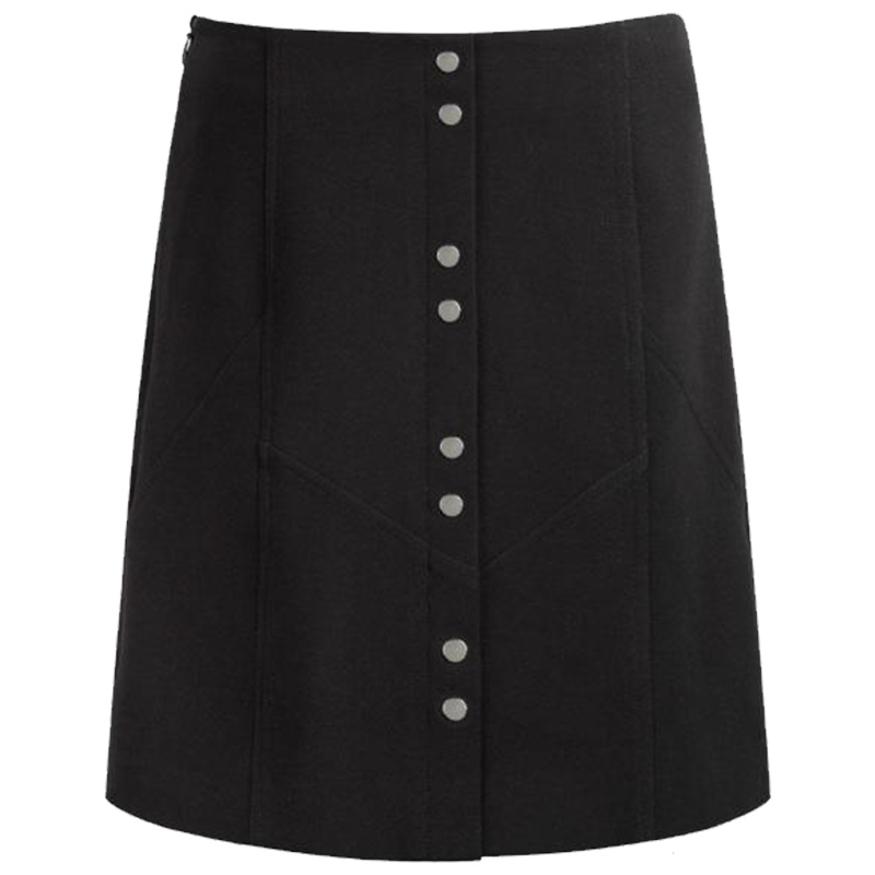 【热卖】【日特惠 179元2件】高腰a字裙女士秋冬季新款短裙一步裙纯色包臀百搭韩版半身裙30081139