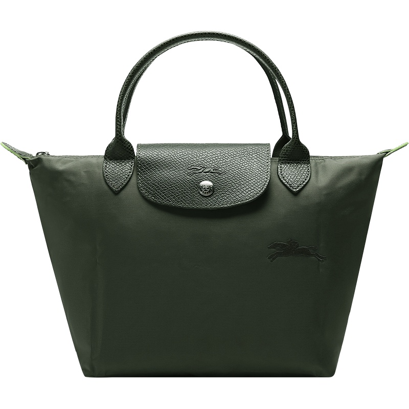 珑骧 LONGCHAMP 女士LE PLIAGE GREEN系列小号织物短柄可折叠手提包饺子包1621 919