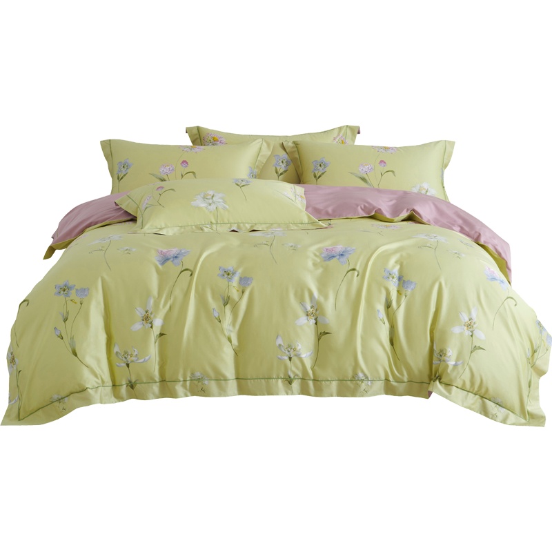 悠恋娜YOLO VLA 50支长绒棉活性印花四件套全棉套件纯棉被套单人床双床单加大被套学生床单