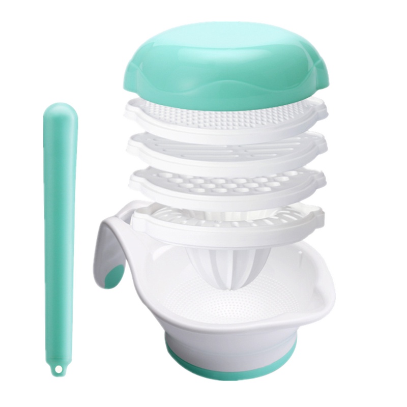 婴蓓宝宝辅食研磨器捣碎蔬菜果泥榨汁手动食物PP研磨碗婴儿辅食料理工具