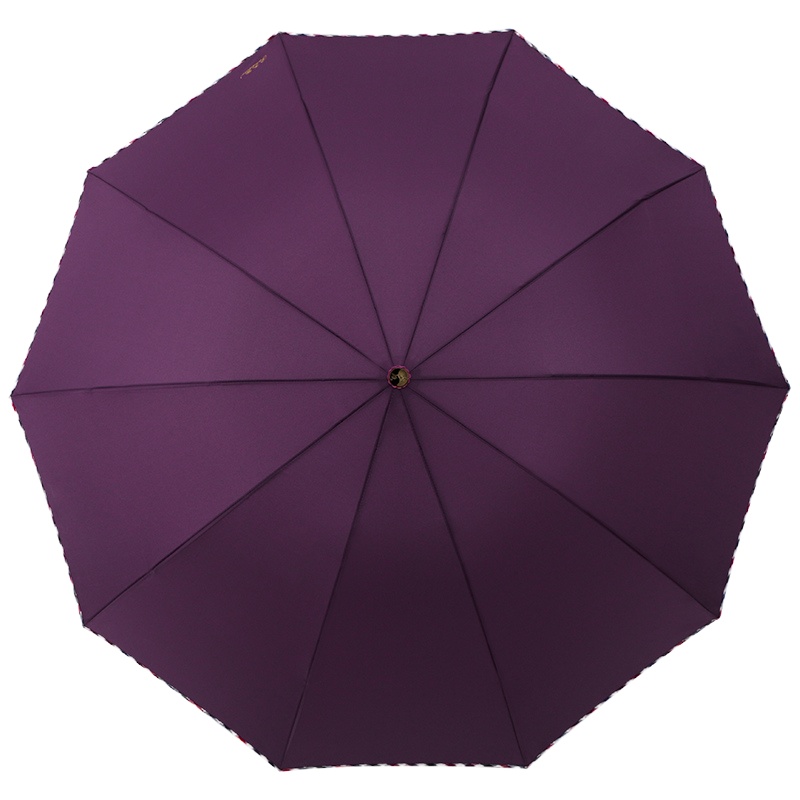 天堂伞晴雨伞创意三折商务伞男女加大纯色太阳伞定制广告伞印LOGO 3号酱红