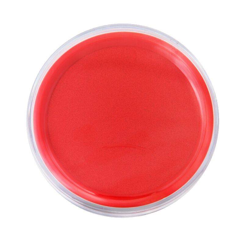 得力（deli）9863A 印台秒干印尼印章泥盖章速干 红色 4个装