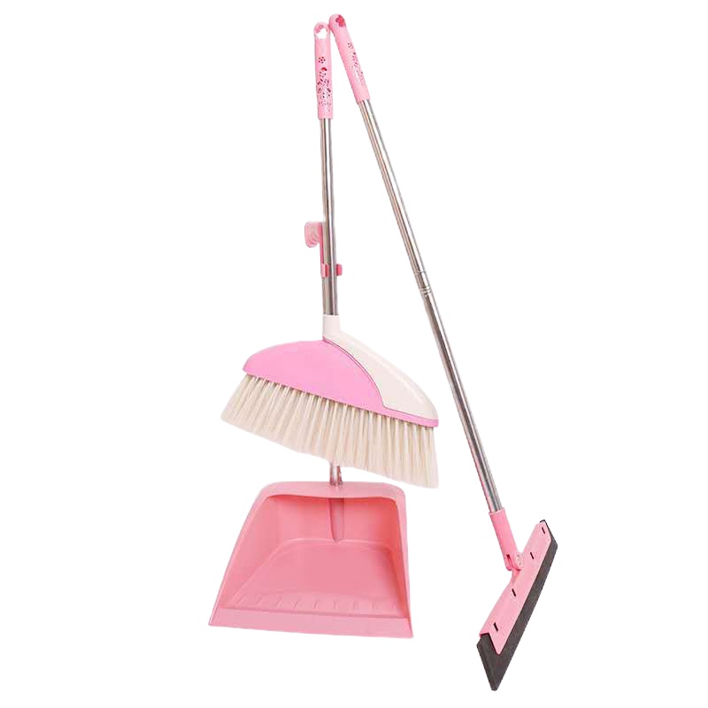 茂楠 扫把簸箕三件套 粉色