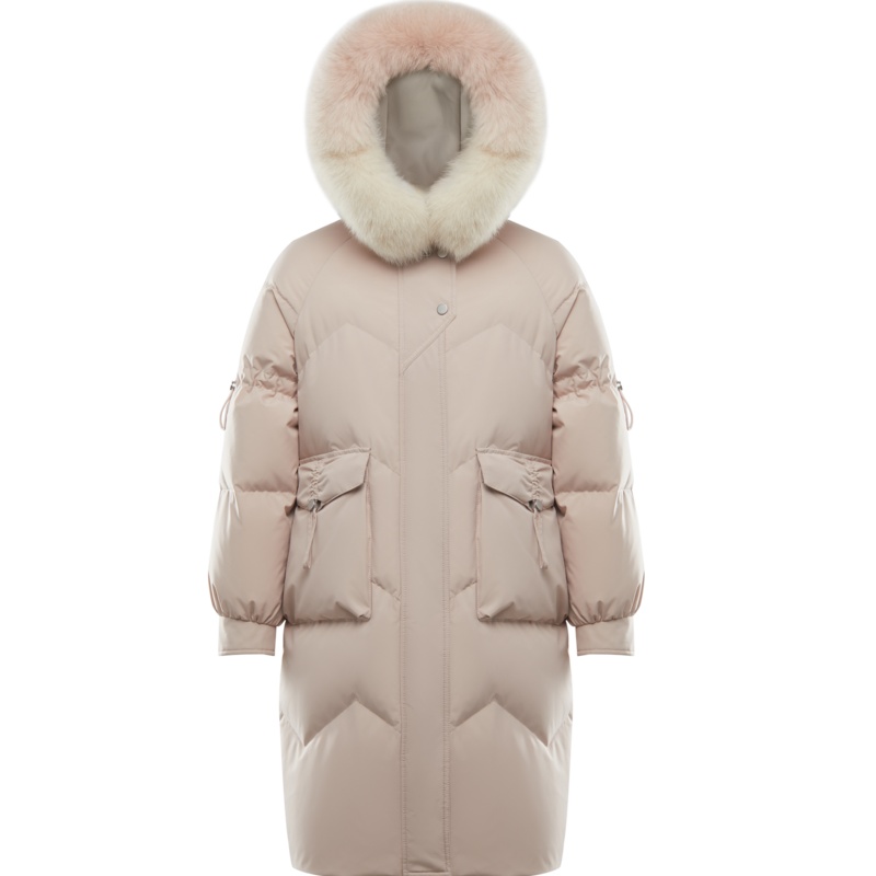 波司登2020女士时尚狐狸毛领休闲保暖羽绒服B00145256