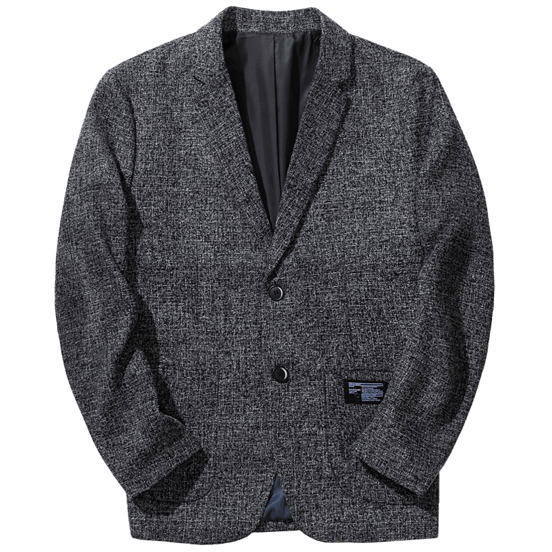 千纸鹤男士休闲西装外套男2019春秋款青年韩版宽松商务便西35120