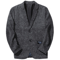 千纸鹤男士休闲西装外套男2019春秋款青年韩版宽松商务便西35120