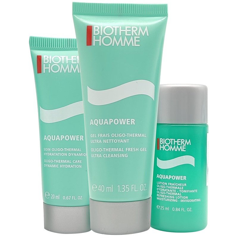 碧欧泉(BIOTHERM)男士新水动力水润3件套（水动力保湿乳20ml+男士新水动力洁面膏40ml+男士新水动力爽肤）