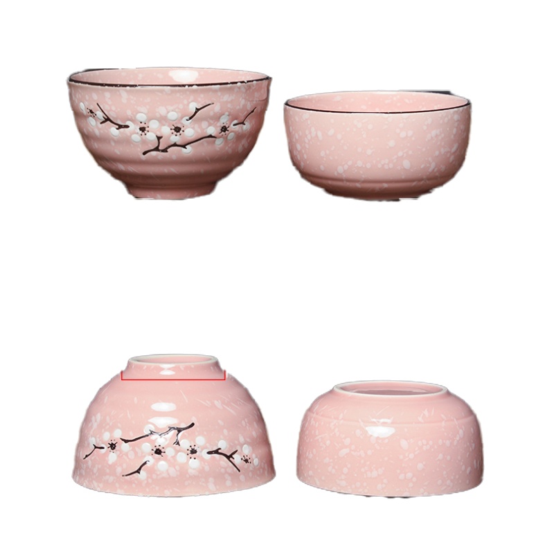 日式创意家用餐具陶瓷碗套装饭碗碗筷套装吃饭米饭碗碗碟套装汤碗 国泰家和 6个浅黄色