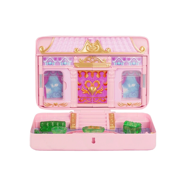 叶罗丽娃娃屋宝石盒子宝石宫七彩发声灯光玩具娃娃店+4人偶