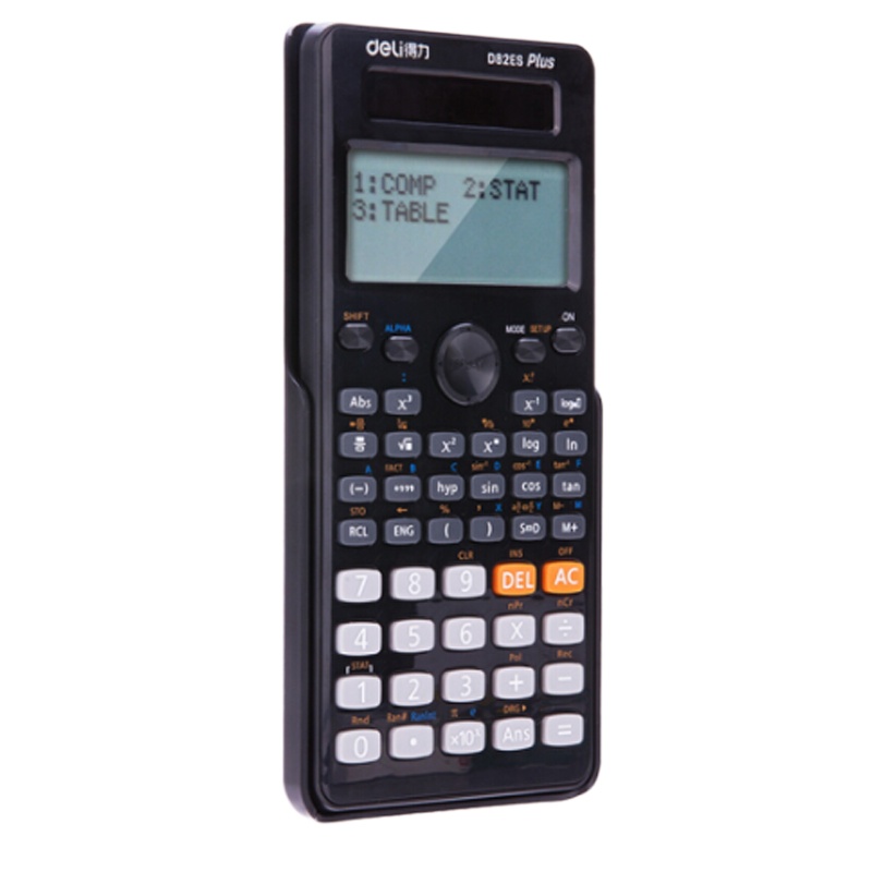 得力(deli)D82ES 多功能科学函数计算器计算机中文版高考学生kao试用 黑色