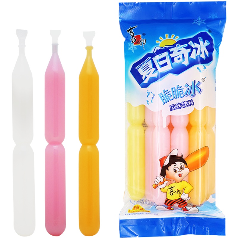 【喜之郎旗舰店】夏日奇冰 脆脆冰风味棒棒冰 85ML*24支 家庭分享装