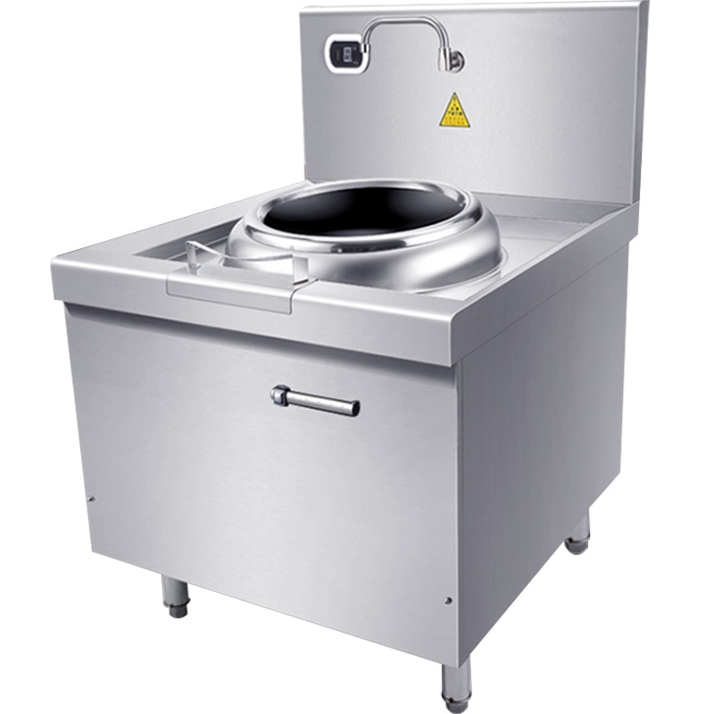 德玛仕大功率商用电磁炉电磁大锅灶 学校食堂酒店厨房设备 15kw单头无尾爆炒炉HW-XC15C-00(304材质)