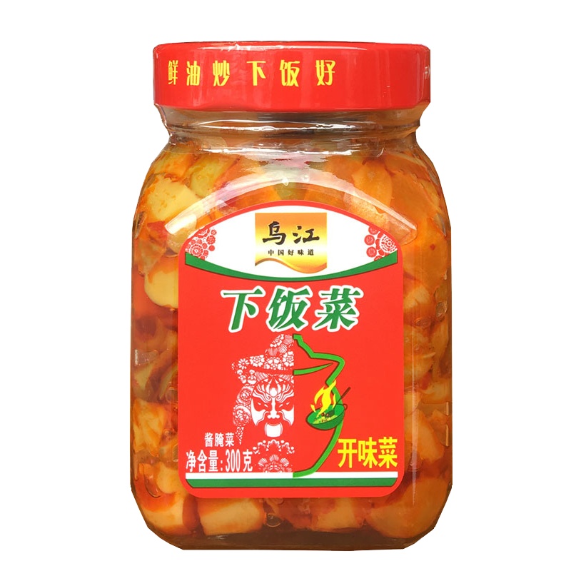 乌江 下饭菜开味菜300g 瓶装 重庆涪陵榨菜酱菜下饭小菜 佐餐咸菜开味菜 早餐泡面开味好搭档