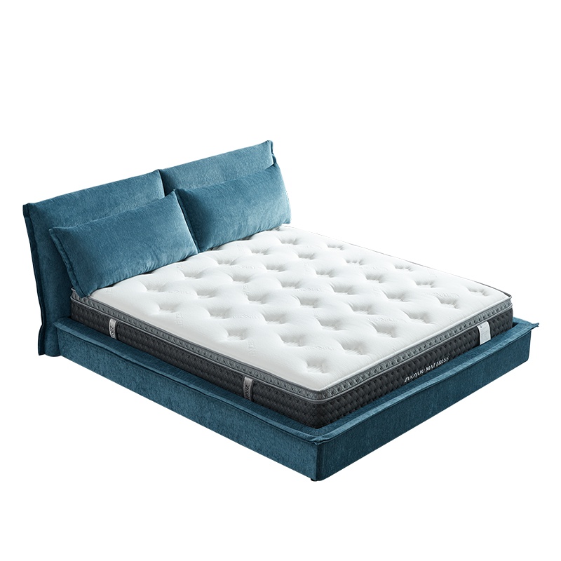 左右卧室全拆洗软床新品布艺大床双人床主次卧家具床北欧大床1.5米1.8mDR066