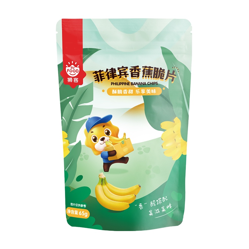 狮客[苏宁自主品牌]菲律宾香蕉脆片果干零食65g