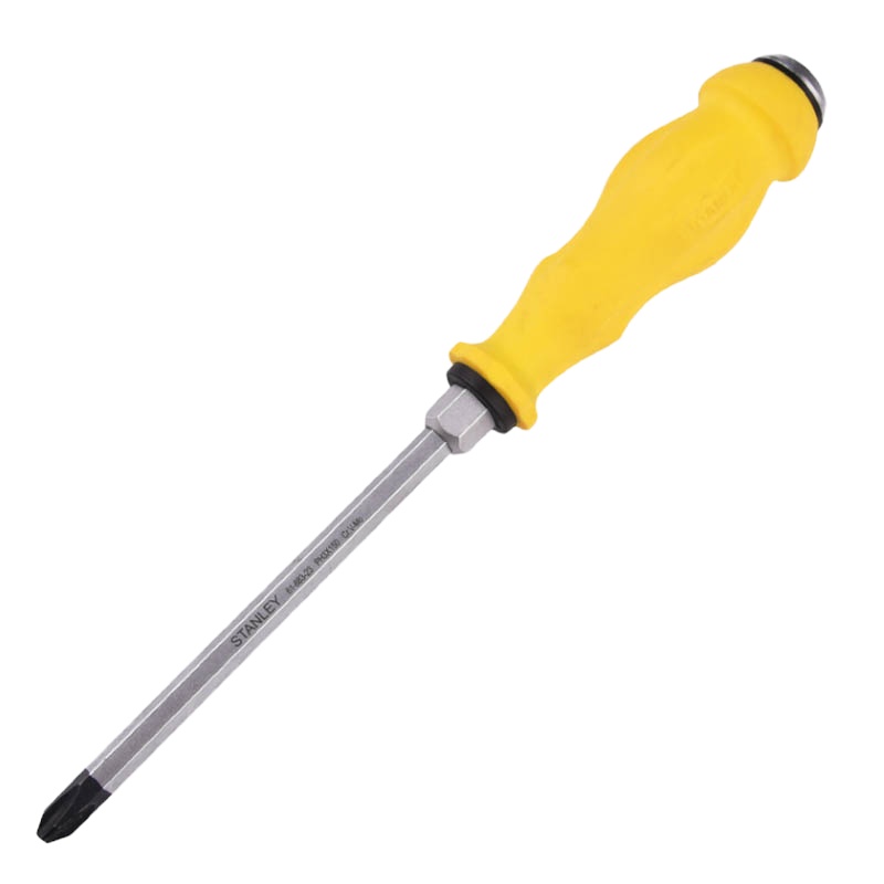 史丹利 螺丝刀十字加力通体螺丝批PH2x150mm 61-882-23