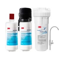 3M(3M)厨下式家用直饮净水器 DWS 2000 CN型净水机+原装替换滤芯 2年套装