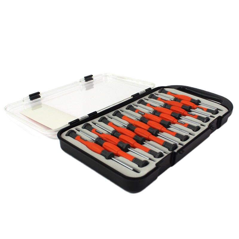 钢盾S037015 15件套 双色柄精密螺丝刀组套