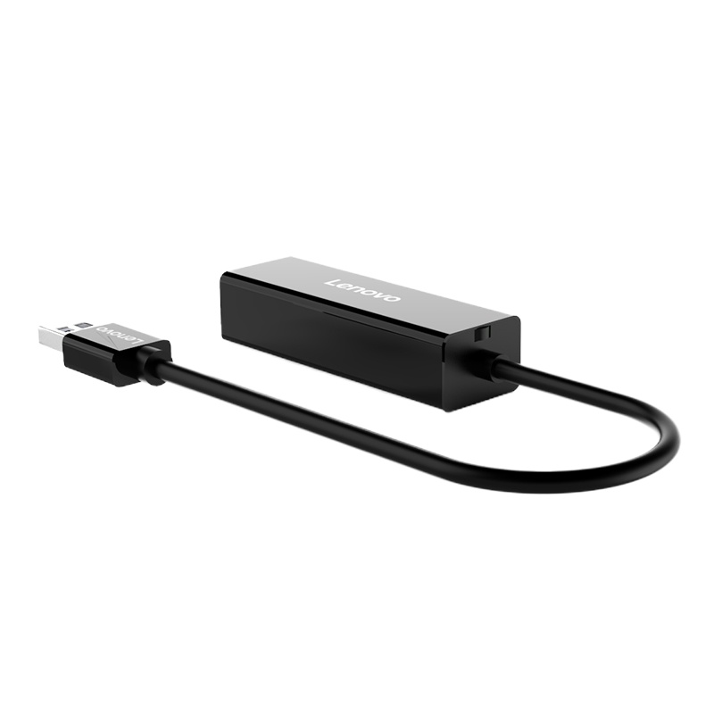 联想 A518 转接头 USB转RJ45 笔记本千兆网线接口转换器 黑色