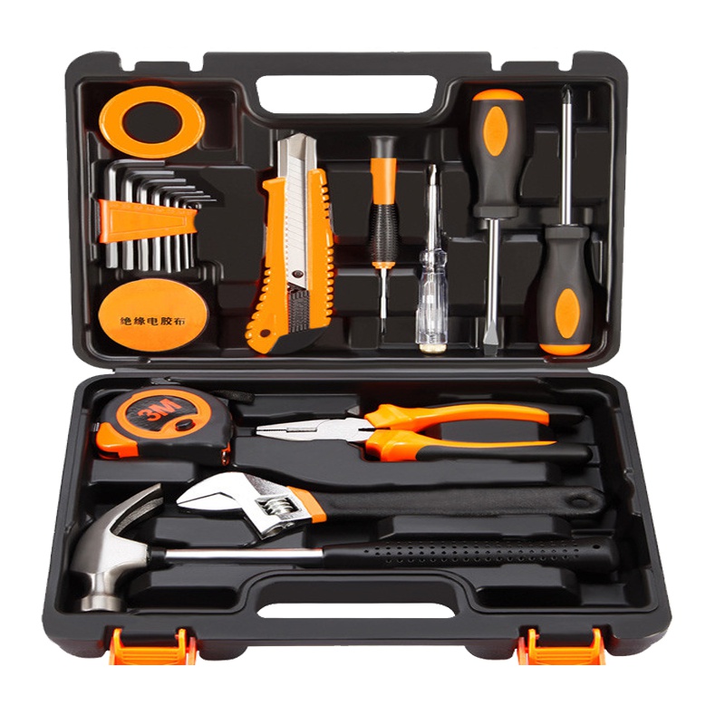 工具箱家用电钻阿斯卡利电动手工具套装五金电工维修多功能工具箱木工 王者套装+赠切磨套+赠钻头套