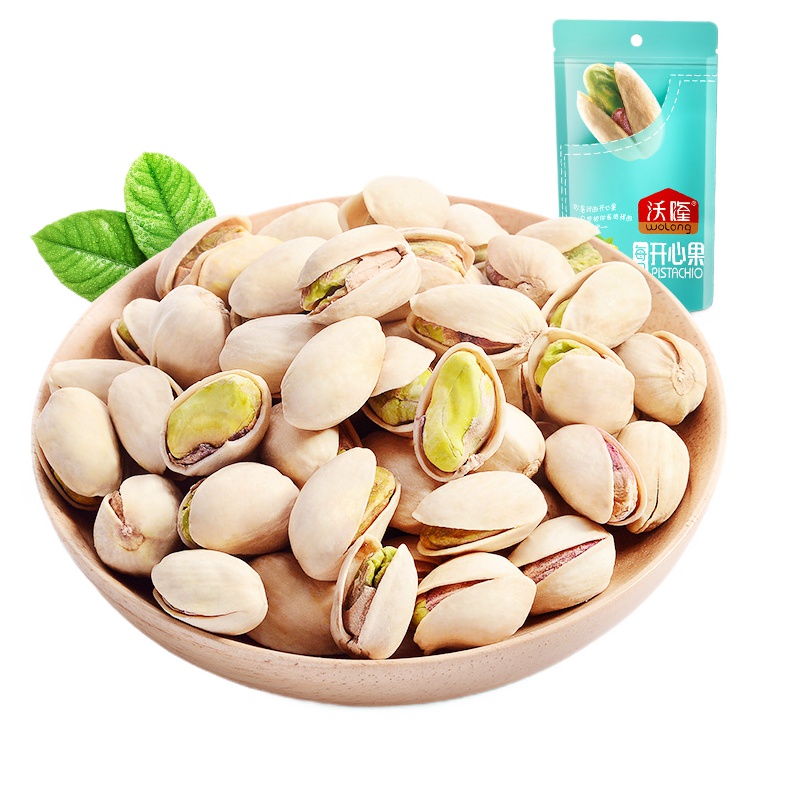 沃隆 开心果50g袋装 原色 孕妇坚果 休闲零食 炒货 干果 特产